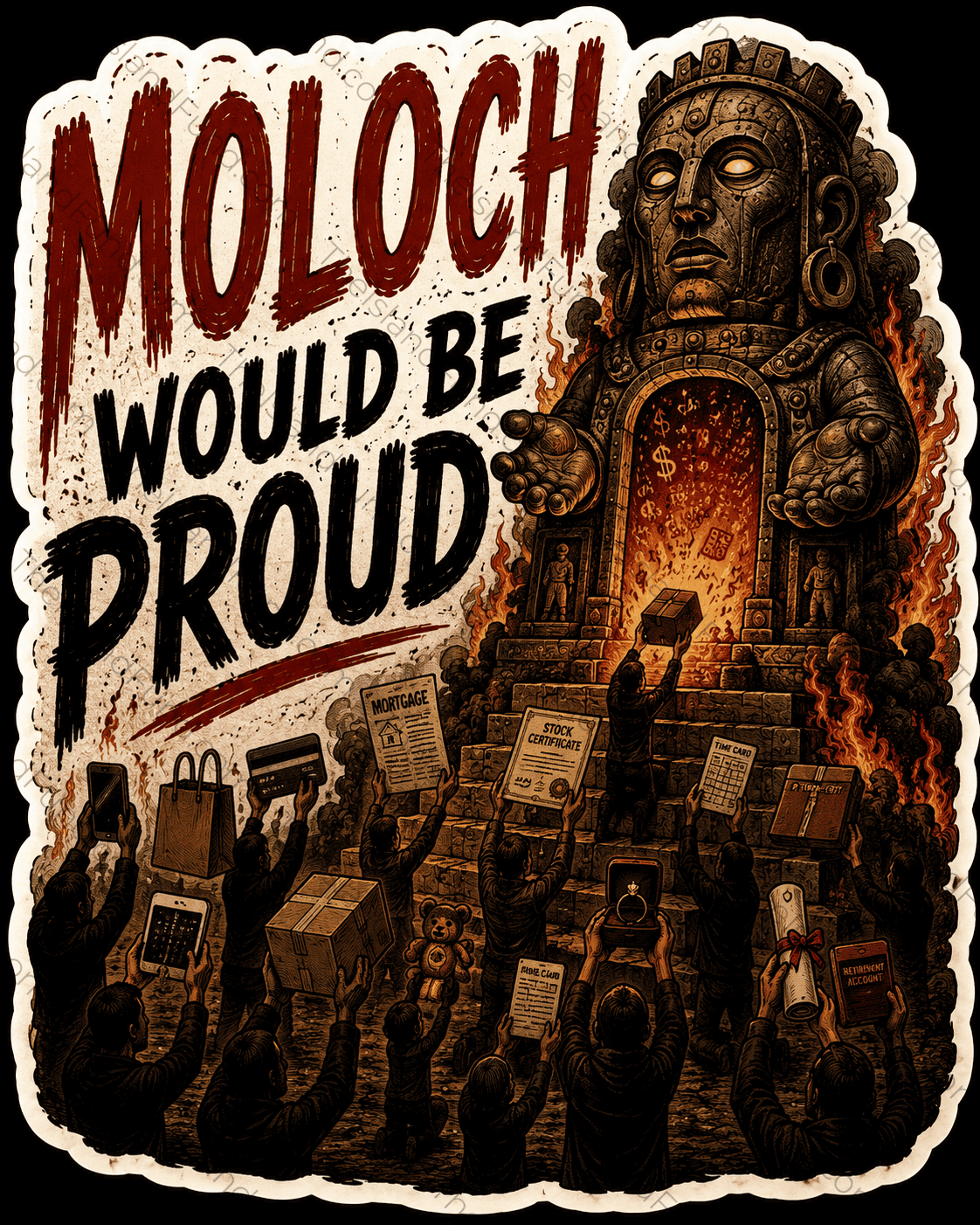 Moloch would be proud sticker
