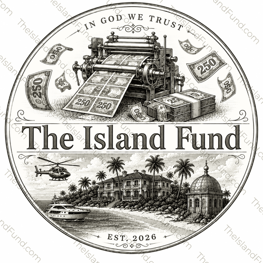 The Island Fund logo sticker