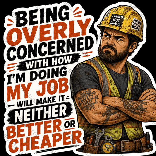 I build not drama sticker