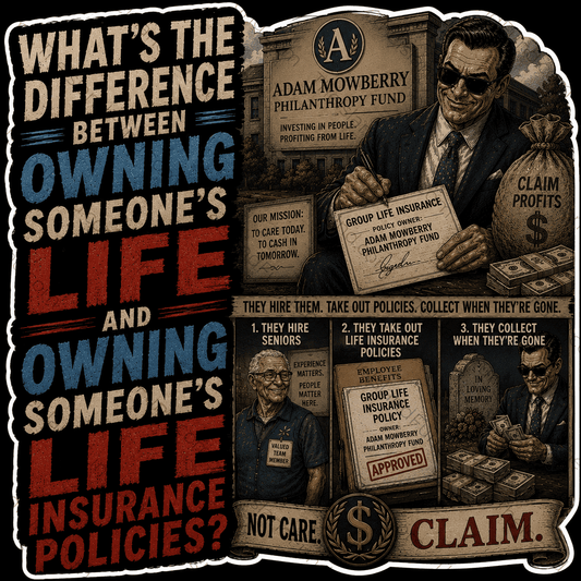 Owning life insurance policies Adam Mowberry Philanthropy Fund sticker